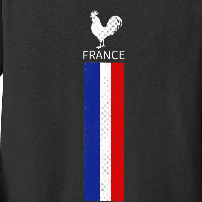 National France Flag Jersey French Football Soccer Team Kids Long Sleeve Shirt