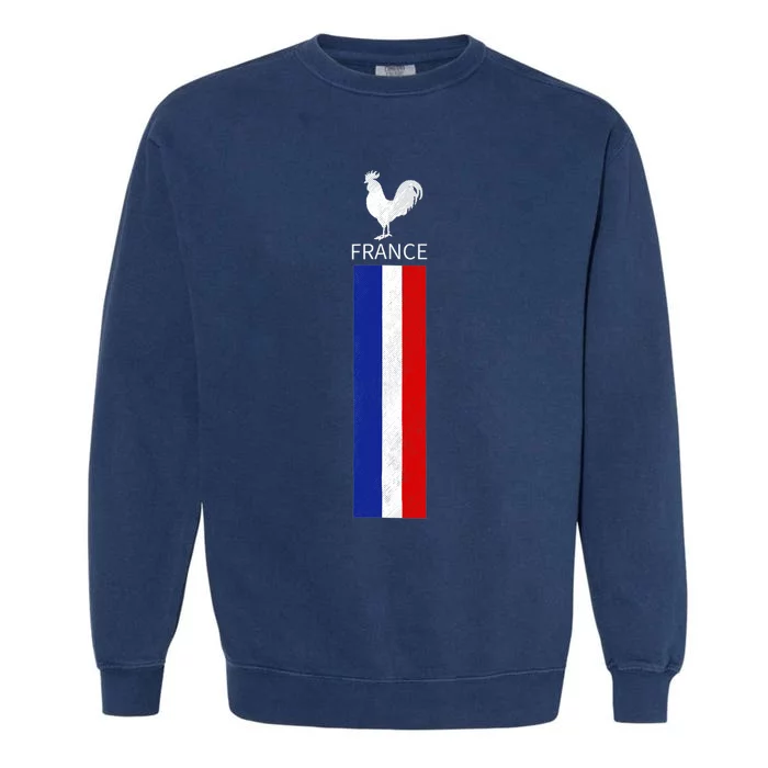 National France Flag Jersey French Football Soccer Team Garment-Dyed Sweatshirt