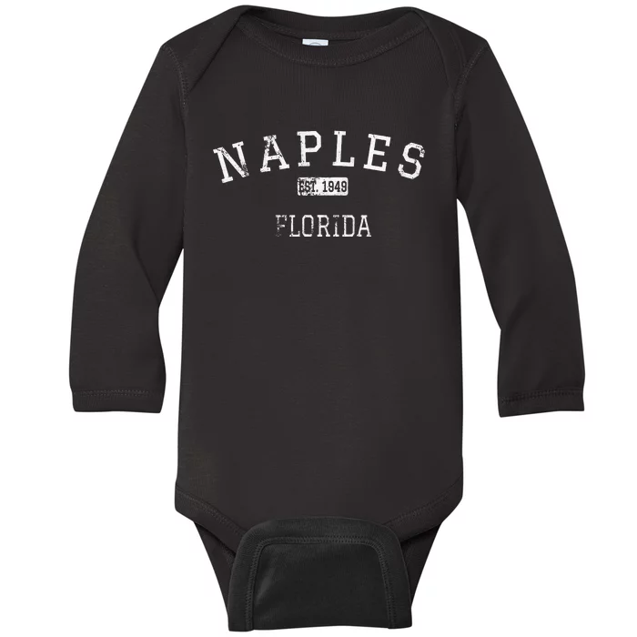 Naples Florida FL Vintage Baby Long Sleeve Bodysuit