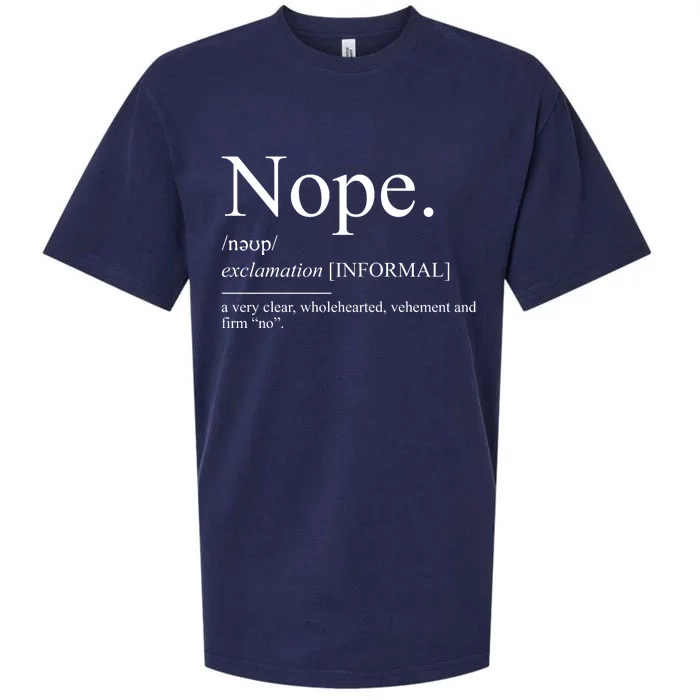 Nope For Family Reunion Sarcastic No Sueded Cloud Jersey T-Shirt