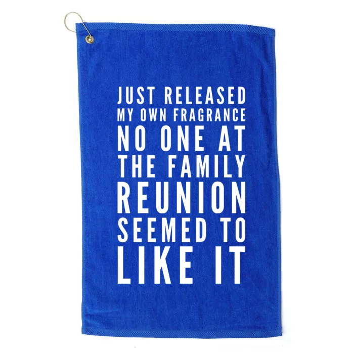 New Fragrance Funny Flatulence Family Reunion Novelty Tee Gift Platinum Collection Golf Towel