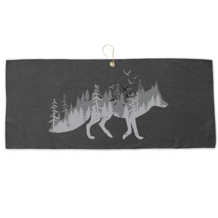 Nature Fox Forest Zookeeper Wildlife Animal Lover Large Microfiber Waffle Golf Towel