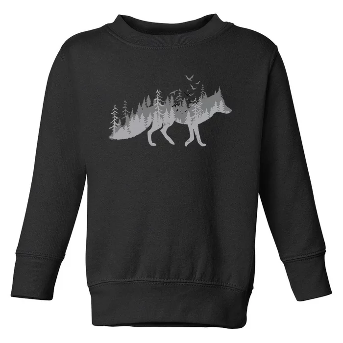 Nature Fox Forest Zookeeper Wildlife Animal Lover Toddler Sweatshirt