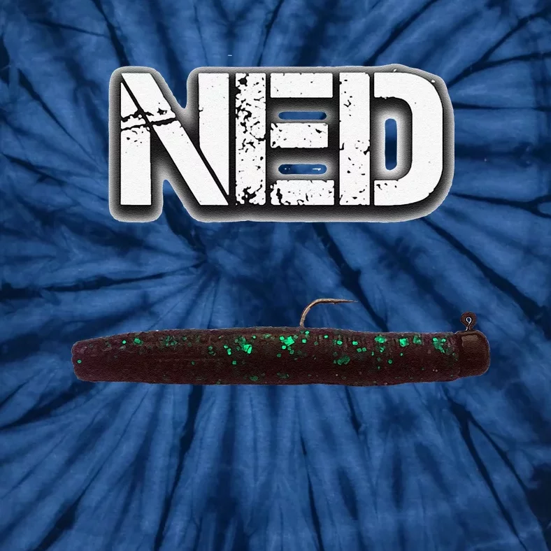 NED Freshwater Fishing Lure Largemouth Bass Tie-Dye T-Shirt