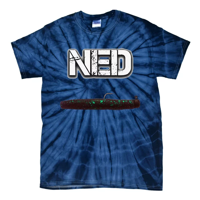 NED Freshwater Fishing Lure Largemouth Bass Tie-Dye T-Shirt