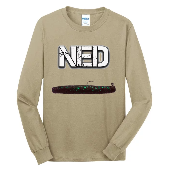 NED Freshwater Fishing Lure Largemouth Bass Tall Long Sleeve T-Shirt