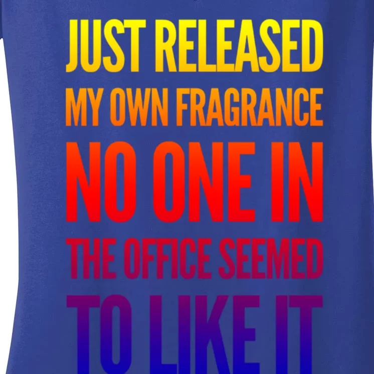 New Fragrance Funny Flatulence Novelty Office Tee Gift Women's V-Neck T-Shirt