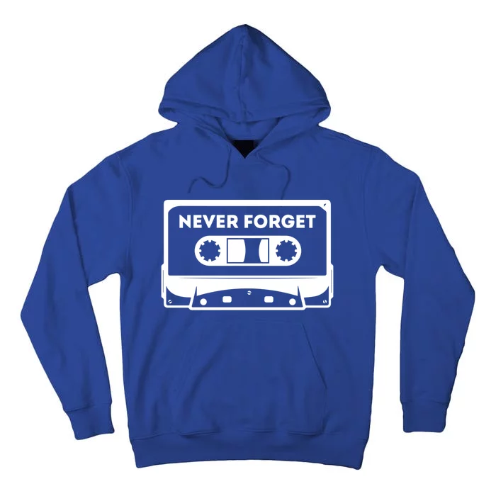 Never Forget Floppy Disk Cassette Never Forget Geek Vhs Gift Tall Hoodie