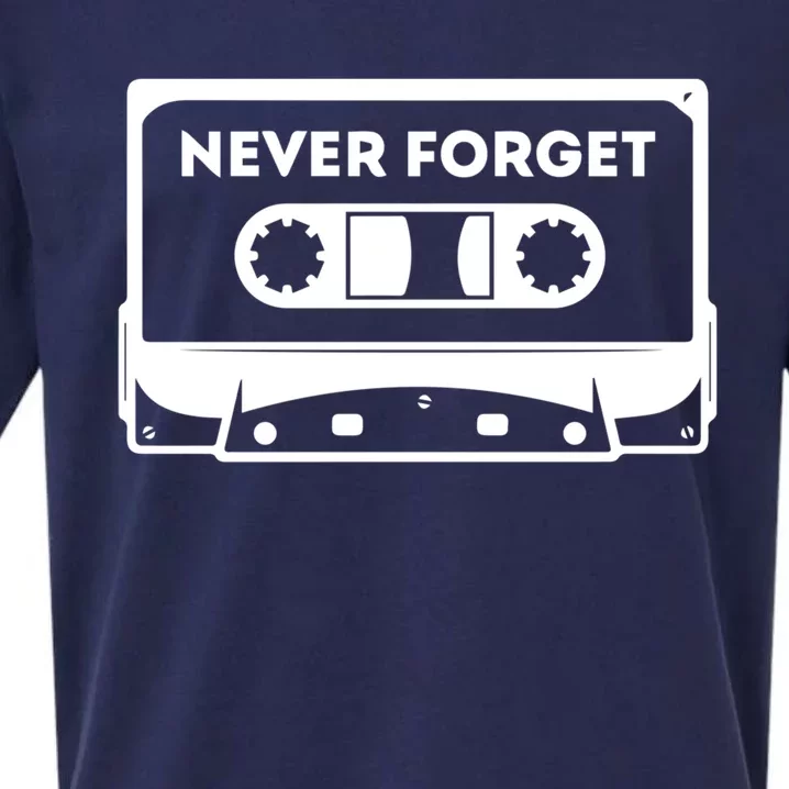 Never Forget Floppy Disk Cassette Never Forget Geek Vhs Gift Sueded Cloud Jersey T-Shirt