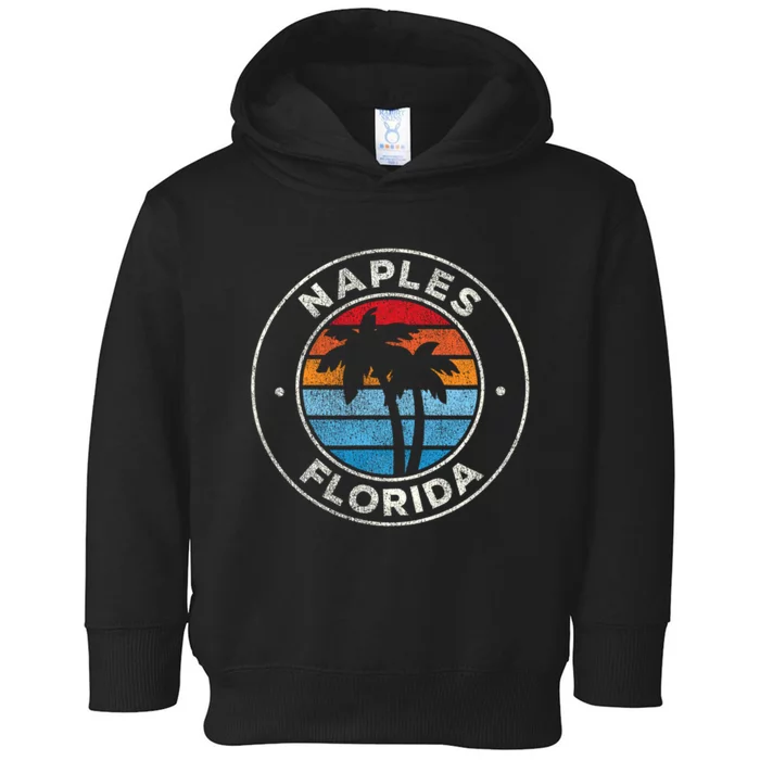 Naples Florida FL Vintage Graphic Retro 70s Toddler Hoodie