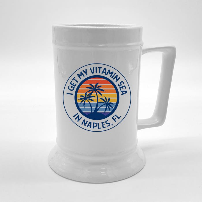 Naples Florida Fun Naples Vacation Naples Beach Naples Fl Gift Front & Back Beer Stein