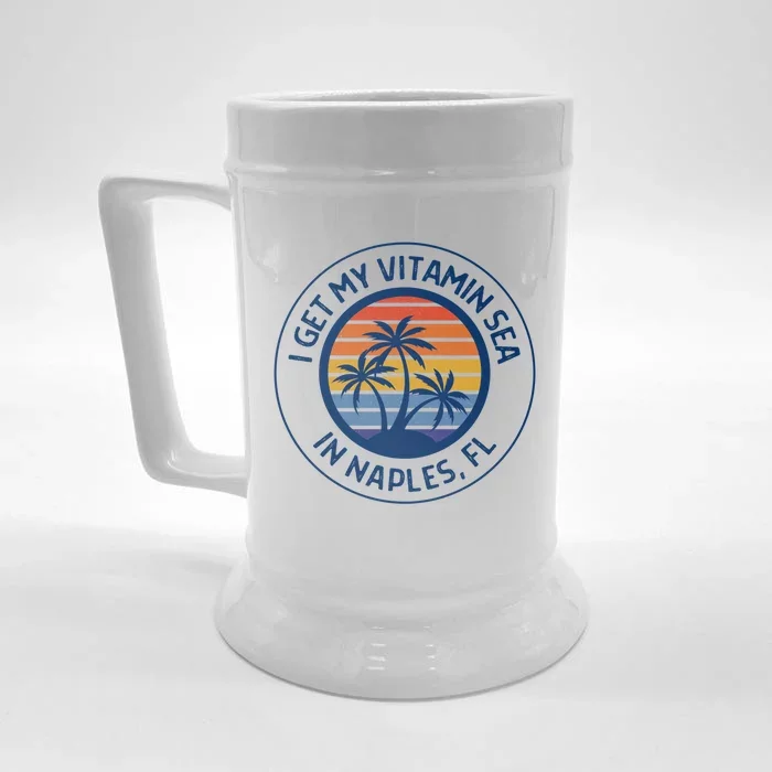 Naples Florida Fun Naples Vacation Naples Beach Naples Fl Gift Front & Back Beer Stein