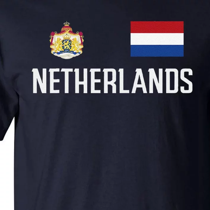 Netherlands Flag Football Soccer Fan Gift Tall T-Shirt