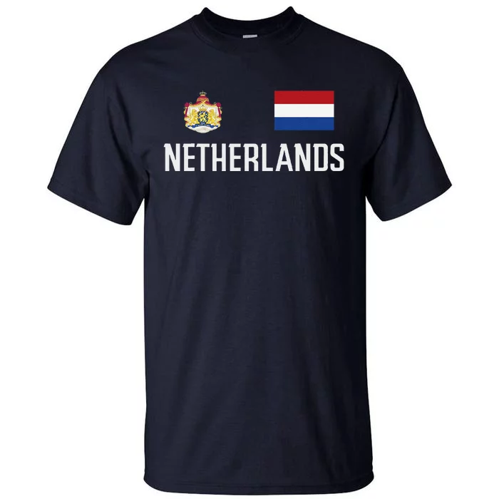 Netherlands Flag Football Soccer Fan Gift Tall T-Shirt