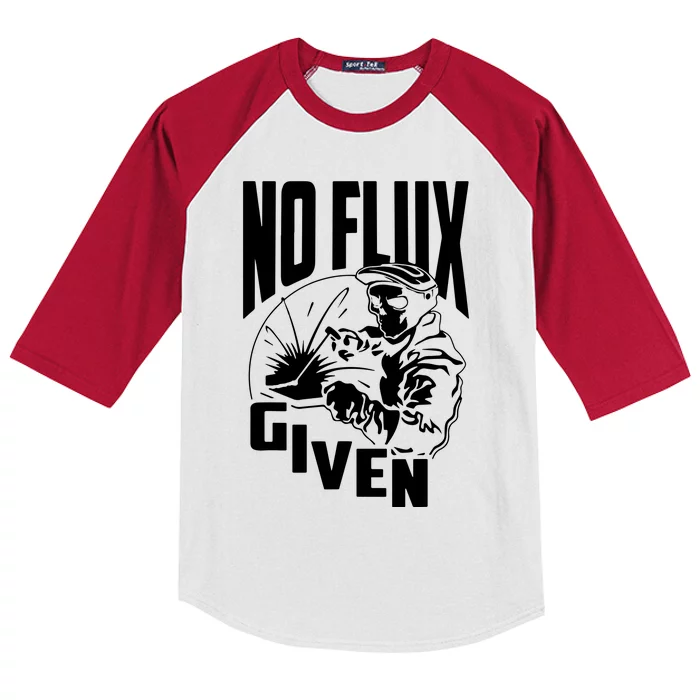 No Flux Given Funny Welder & Welding Kids Colorblock Raglan Jersey