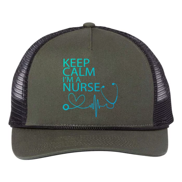 Nurse Funny Gift Cool Keep Calm Tee Cool Gift Retro Rope Trucker Hat Cap