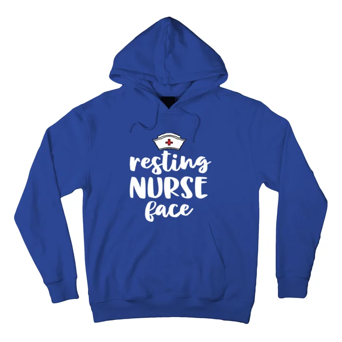 Nurse Funny Gift Funny Nursing Resting Nurse Face Great Gift Hoodie