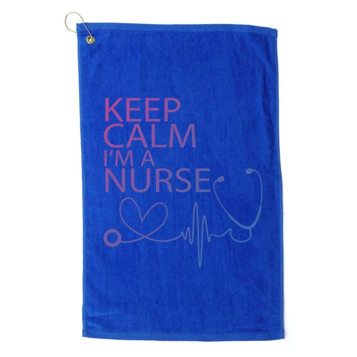 Nurse Funny Gift Cool Keep Calm Tee Cool Gift Platinum Collection Golf Towel