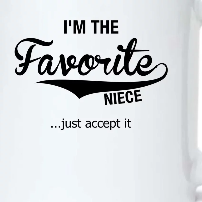 Niece Funny Gift From Aunt Uncle Im The Favorite Niece Gift Black Color Changing Mug