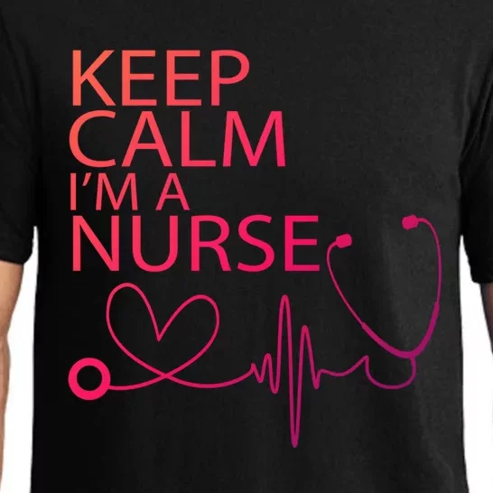 Nurse Funny Gift Cool Keep Calm Tee Cool Gift Pajama Set