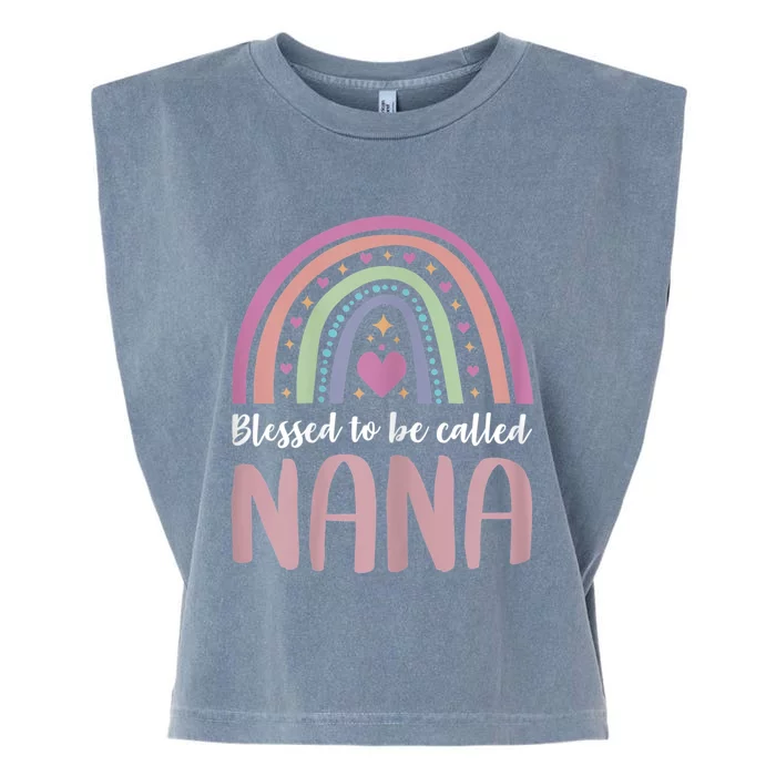 Nana For Grandma Women Mothers Day Blessed Nana Garment-Dyed Women's Muscle Tee