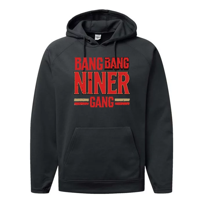 Niner Football Gang Performance Fleece Hoodie