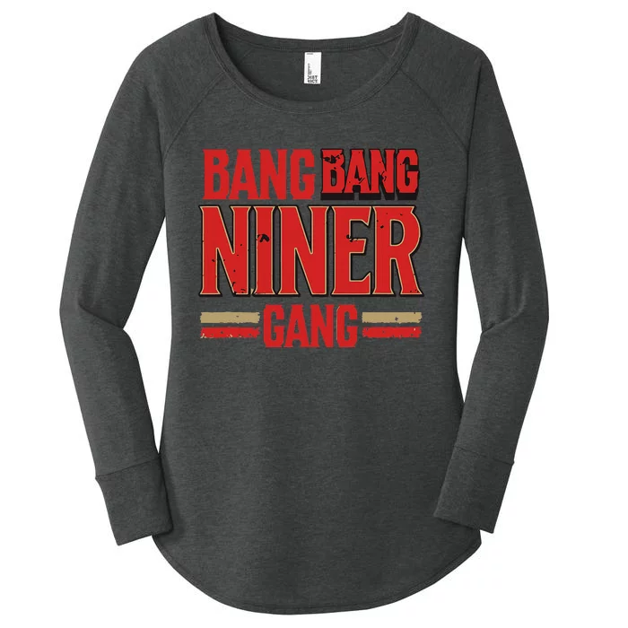 Niner Football Gang Women's Perfect Tri Tunic Long Sleeve Shirt