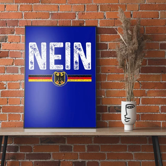 Nein Funny German No Germany Flag Souvenir Oktoberfest Gift Poster