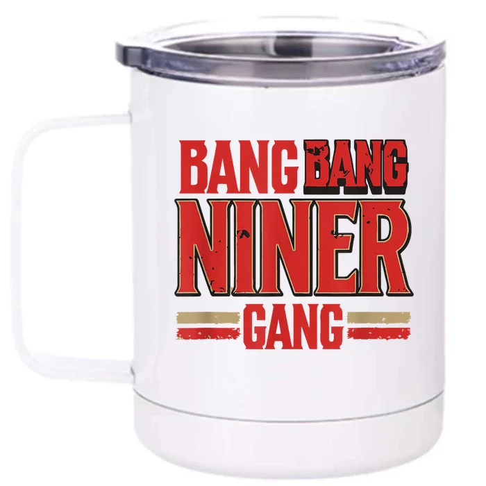 Niner Football Gang Front & Back 12oz Stainless Steel Tumbler Cup