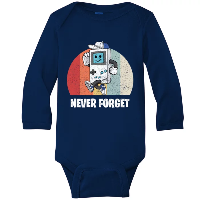 Never Forget Gift Baby Long Sleeve Bodysuit