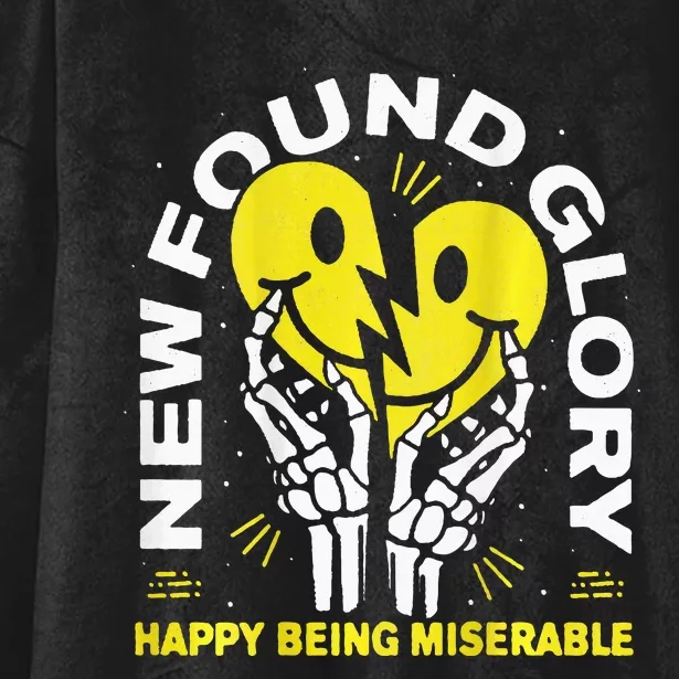 New Found Glory Happy Being Miserable Hooded Wearable Blanket