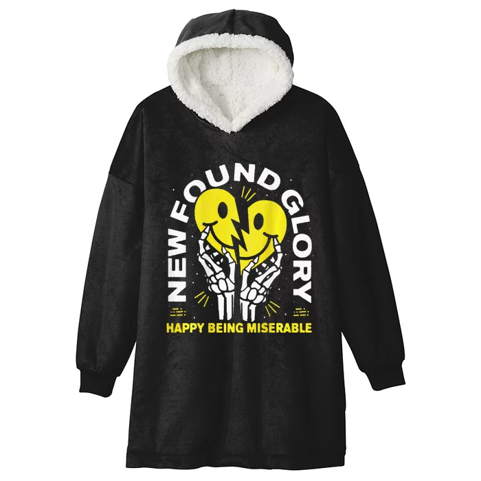 New Found Glory Happy Being Miserable Hooded Wearable Blanket