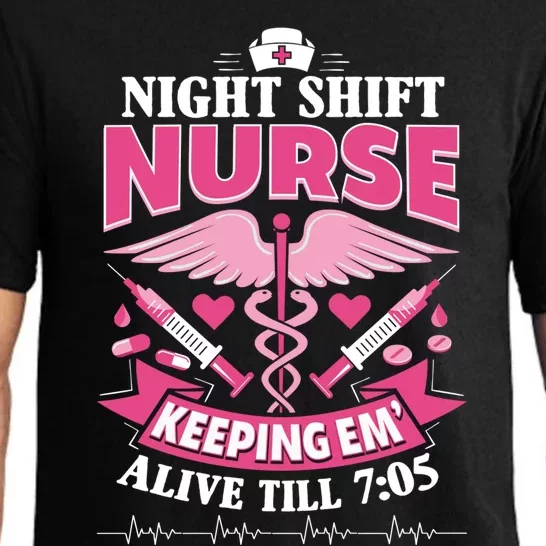 Nurse Funny Gift Night Shift Funny Nurse Nurse Night Shift Gift Pajama Set