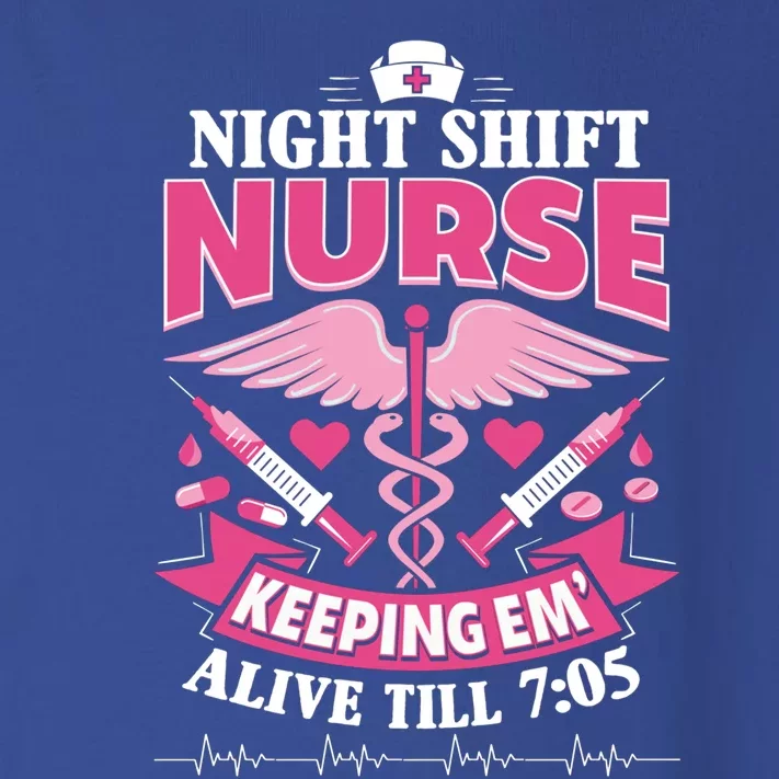 Nurse Funny Gift Night Shift Funny Nurse Nurse Night Shift Gift Toddler Long Sleeve Shirt