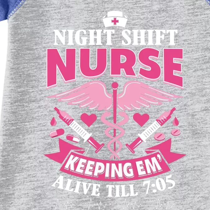 Nurse Funny Gift Night Shift Funny Nurse Nurse Night Shift Gift Infant Baby Jersey Bodysuit