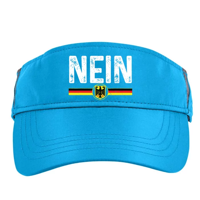 Nein Funny German No Germany Flag Souvenir Oktoberfest Gift Adult Drive Performance Visor