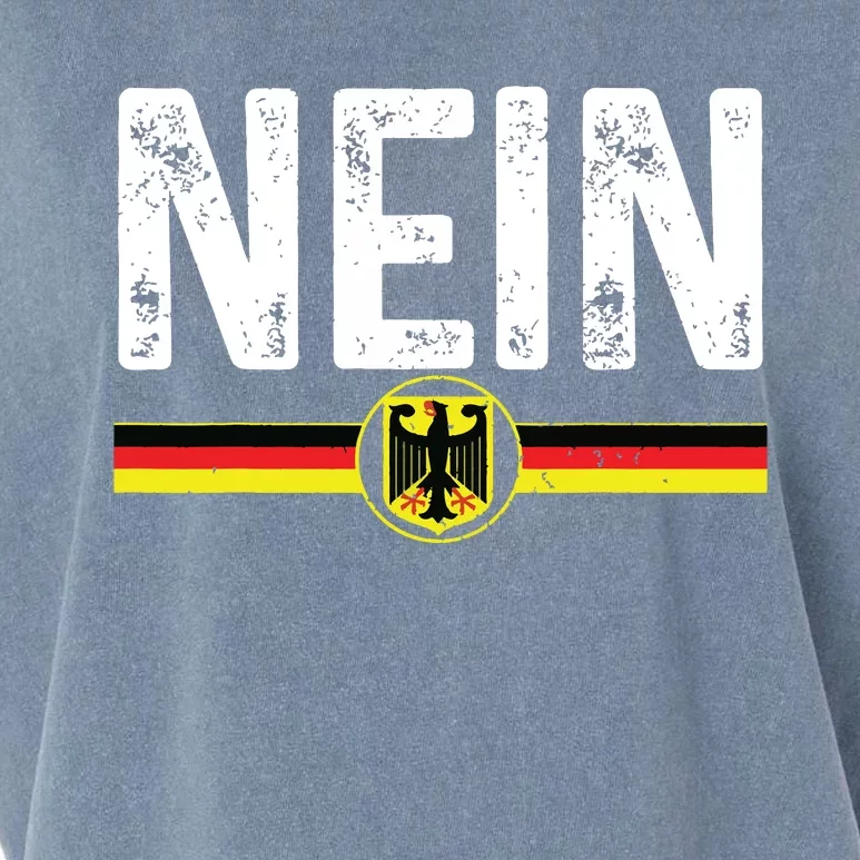 Nein Funny German No Germany Flag Souvenir Oktoberfest Gift Garment-Dyed Women's Muscle Tee