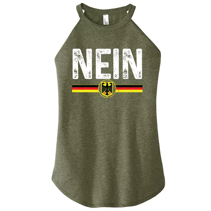 Nein Funny German No Germany Flag Souvenir Oktoberfest Gift Women’s Perfect Tri Rocker Tank