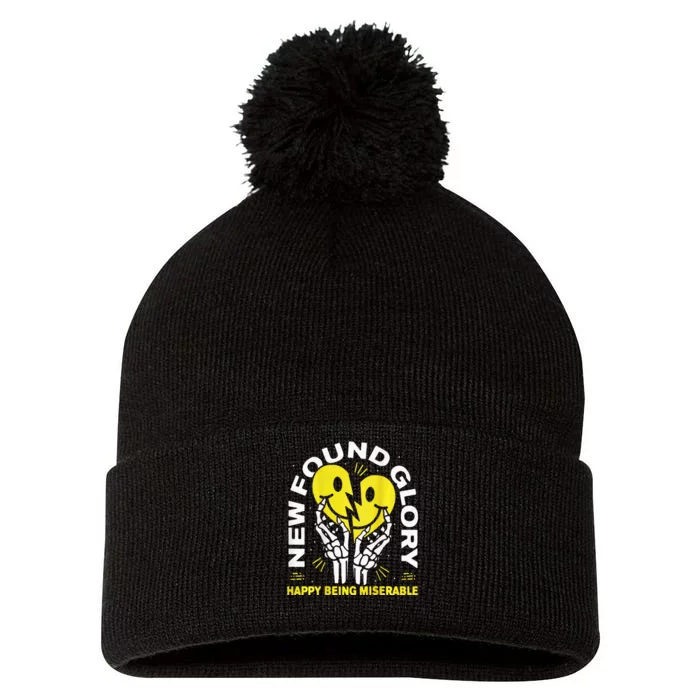 New Found Glory Happy Being Miserable Pom Pom 12in Knit Beanie