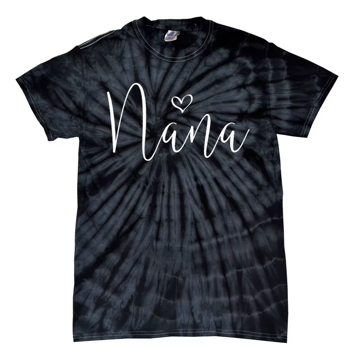 Nana For Grandma Christmas MotherS Day Grandparents Tie-Dye T-Shirt