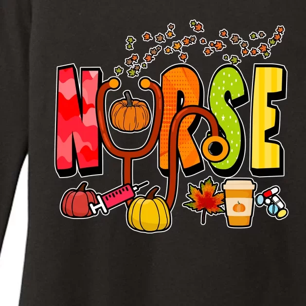 Nurse Fall Holiday Womens CVC Long Sleeve Shirt