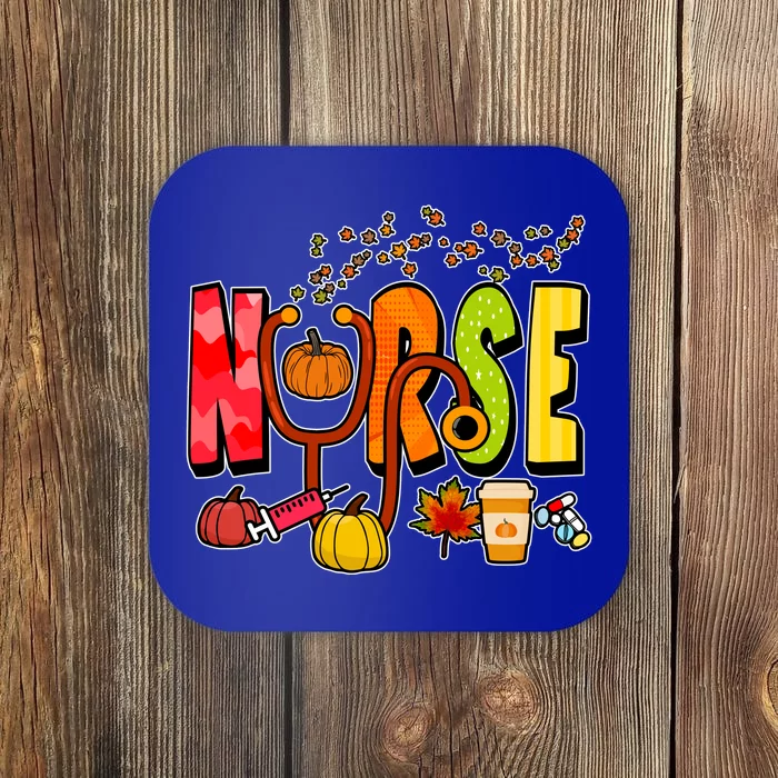 Nurse Fall Holiday Coaster