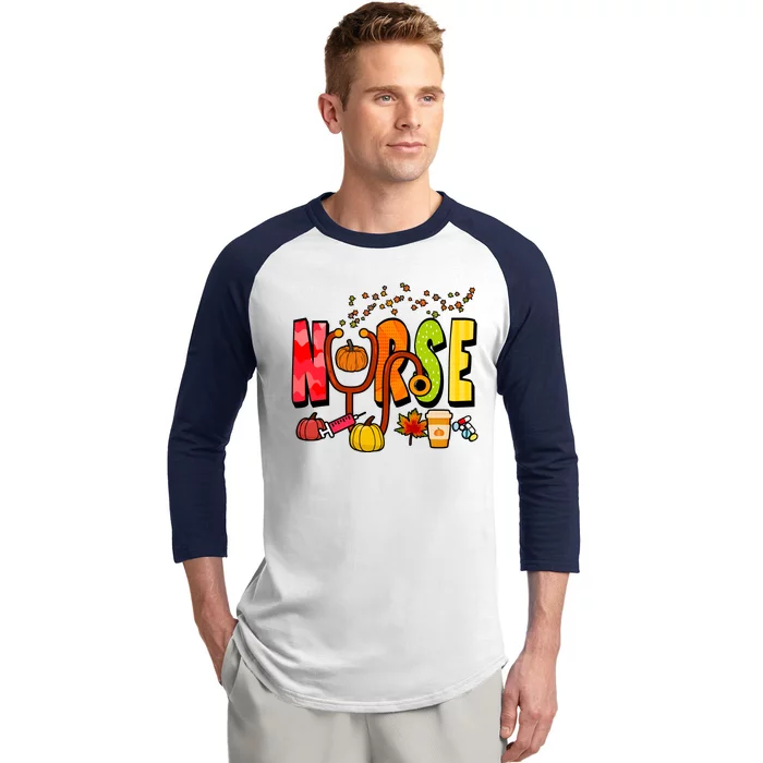 Nurse Fall Holiday Baseball Sleeve Shirt