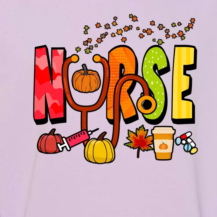 Nurse Fall Holiday Garment-Dyed Sweatshirt