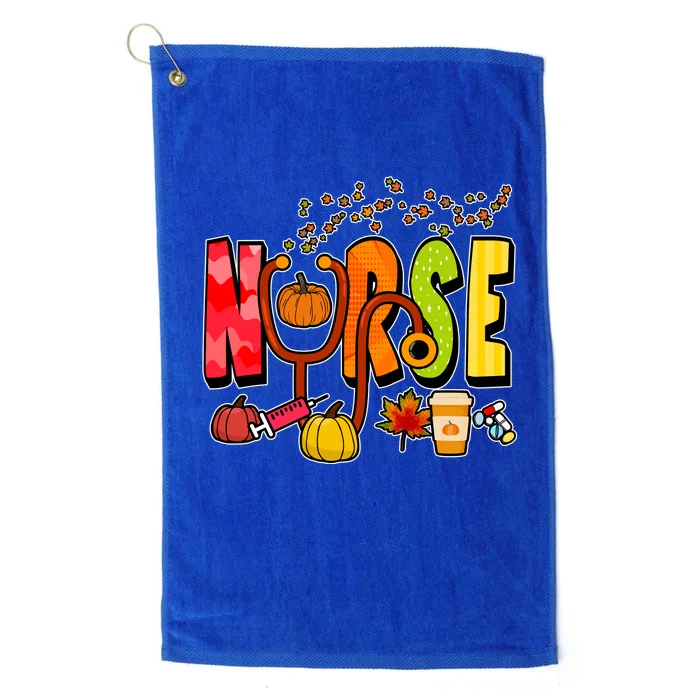 Nurse Fall Holiday Platinum Collection Golf Towel