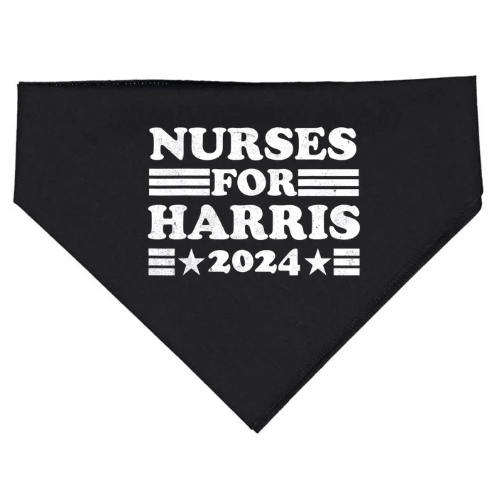 Nurses For Harris 2024 Usa Election Pro USA-Made Doggie Bandana