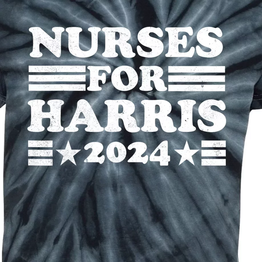 Nurses For Harris 2024 Usa Election Pro Kids Tie-Dye T-Shirt