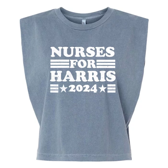 Nurses For Harris 2024 Usa Election Pro Garment-Dyed Women's Muscle Tee