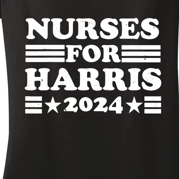 Nurses For Harris 2024 Election Pro Women's V-Neck T-Shirt