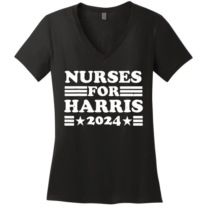 Nurses For Harris 2024 Election Pro Women's V-Neck T-Shirt